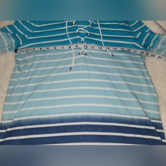 Chaps Denim Blue Striped Garment - Picture 4 of 9